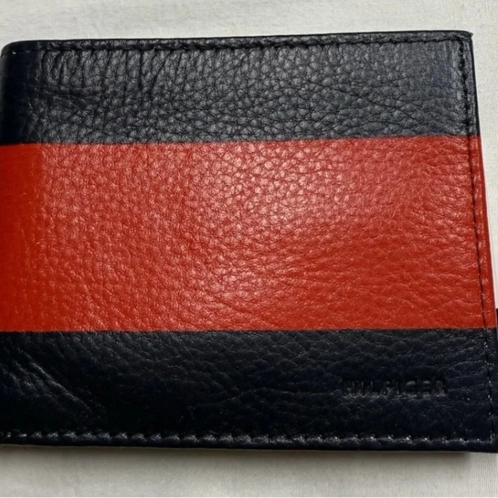 Tommy Hilfiger Rate Color Scheme Multicolor Leather Wallet